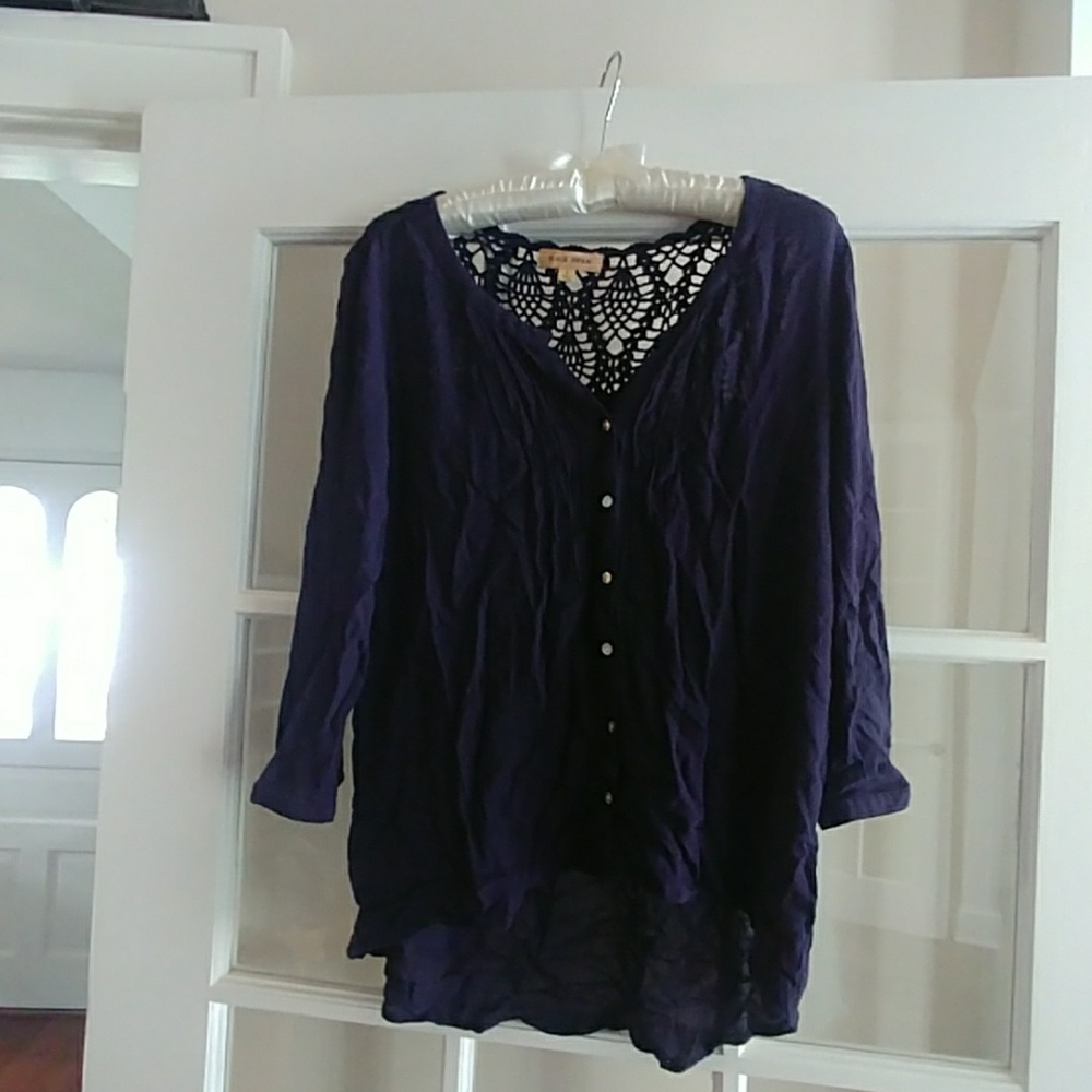 Navy Blue blouse by Black Swan